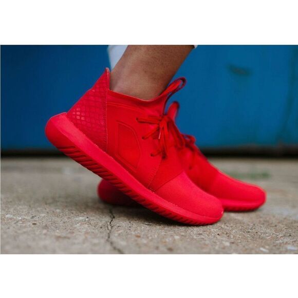 Adidas Tubular Defiant Lush Red SZ 9 - Picture 1 of 7